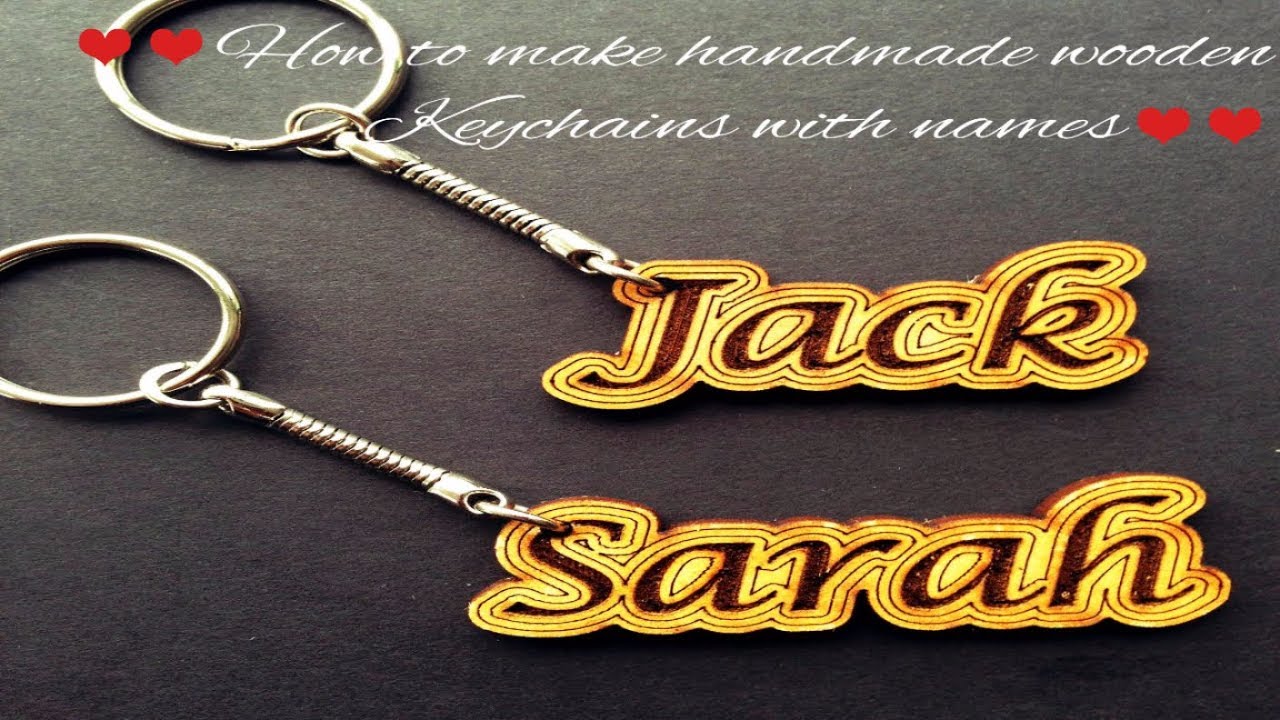 How to make handmade wooden Keychains with names Easy Steps Best