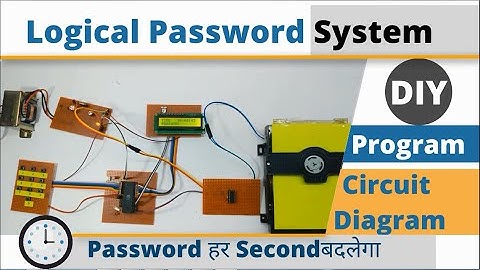 Logical Password System 8051 Based || Making DIY Embedded Project Free