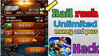 rail rush game ko hack kese kare.  rail rush game unlimited money and pass. screenshot 1