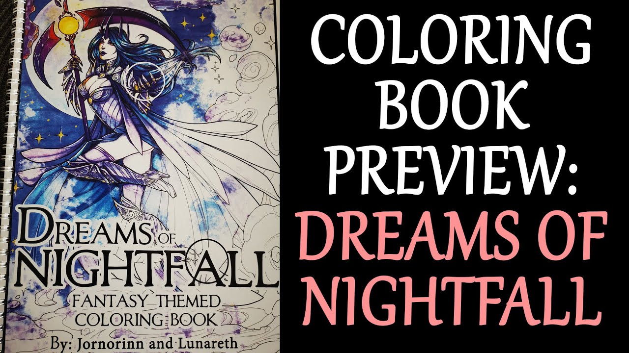 Coloring book preview! "Dreams of Nightfall" by Lunareth and Jornorinn