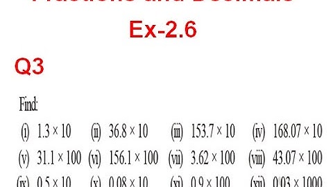 NCERT Solution CLASS-7(VII)  Mathematics CHAPTER-2 Fractions and Decimals  Ex-2.6 Q  3@bhullar