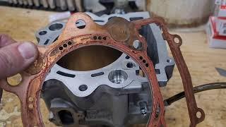 Copper head gasket sealing issues.  RAPTOR 700