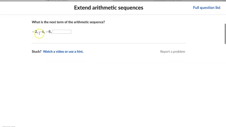 Extend Arithmetic Sequences