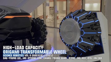 High-load capacity origami transformable wheel