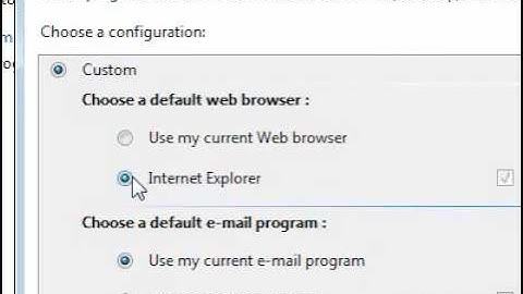 How to set program access and computer defaults