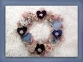 how to make a silk ribbon embroidered heart wreath