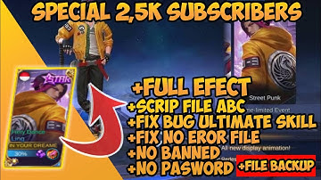 SPECIAL 2,5K SUBS!!! SCRIP SKIN LING STARLIGHT STREET PUNK [FILE ABC+BACKUP]