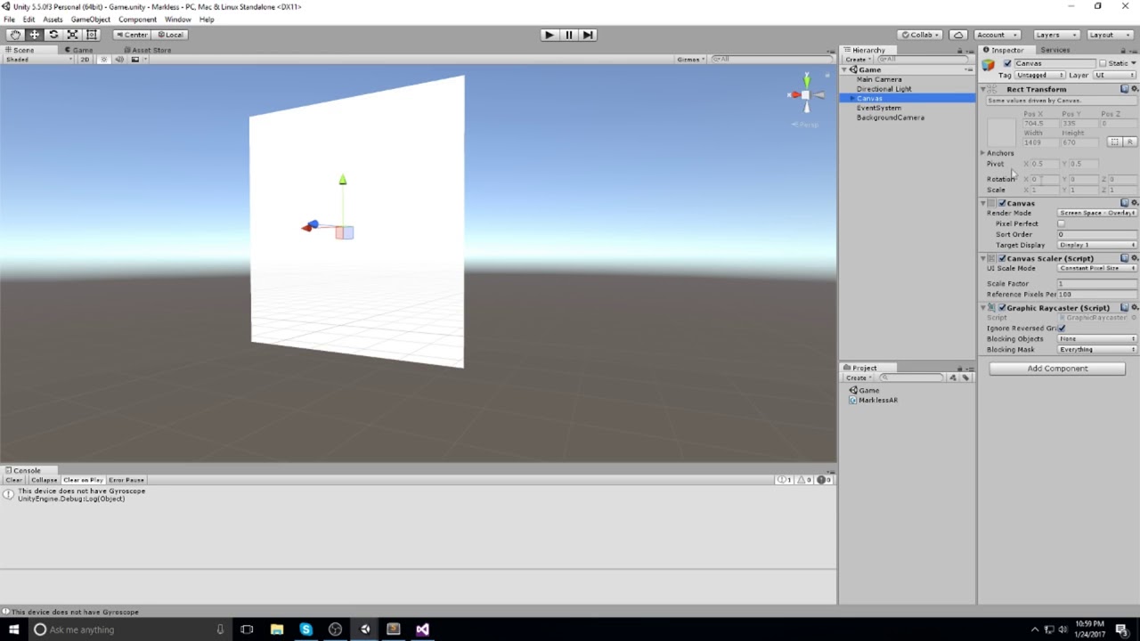 Markless Augmented Reality How to Unity 3D Tutorial 1 - YouTube