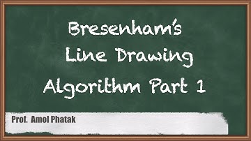 Bresenham’s Line Drawing Algorithm Part 1 - Output Primitives - Computer Graphics