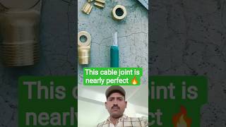 This cable joint is nearly perfect 🔥 #USA #Wireman #DIYTools