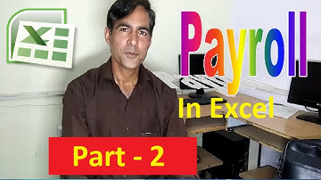 How to make Payroll Part - 2 || Payslip || Attendance Management System Software in Excel in hindi