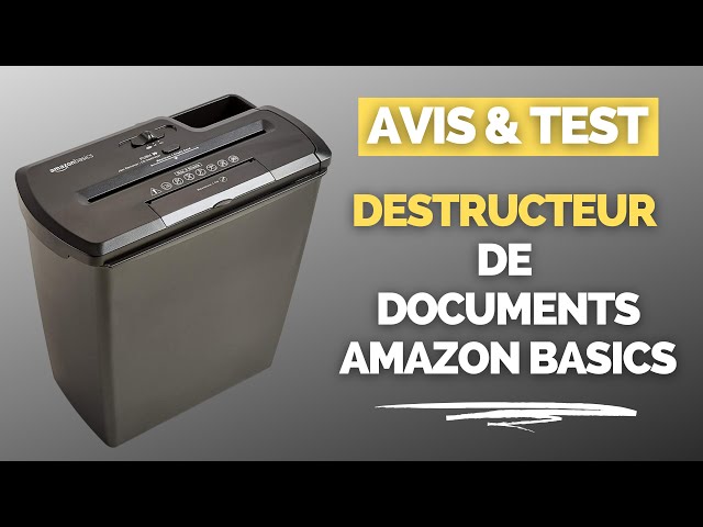 Destructeur de Document  Basic [Papier - Carte de Crédit - CD / DVD]  🗑️ Test & Avis🗑️ 