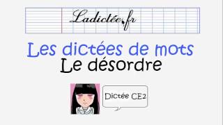 Ma meilleure amie - Dictée de mots préparatoire pour la dictée CE2 (voir sur ladictee.fr)
