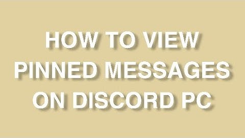 how to view pinned messages on discord pc