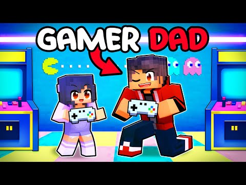 Living with a PRO GAMER DAD in Minecraft!