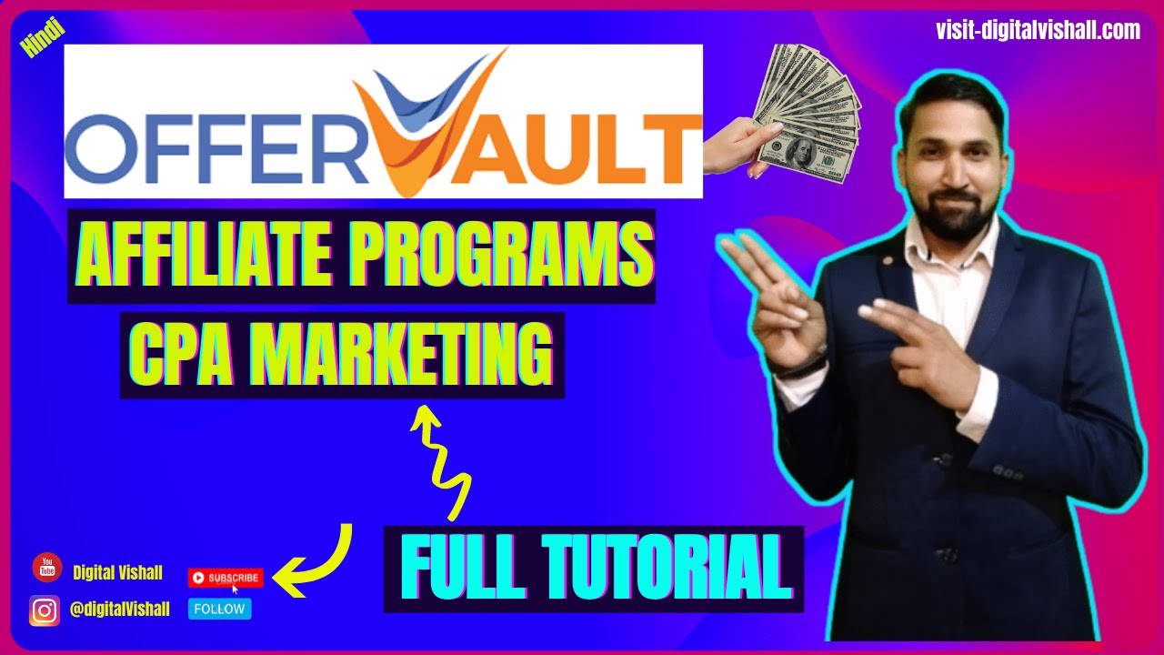 Offervault Tutorial offervault Hindi offervault se paise kaise kamaye Best CPA Affiliate Marketing
