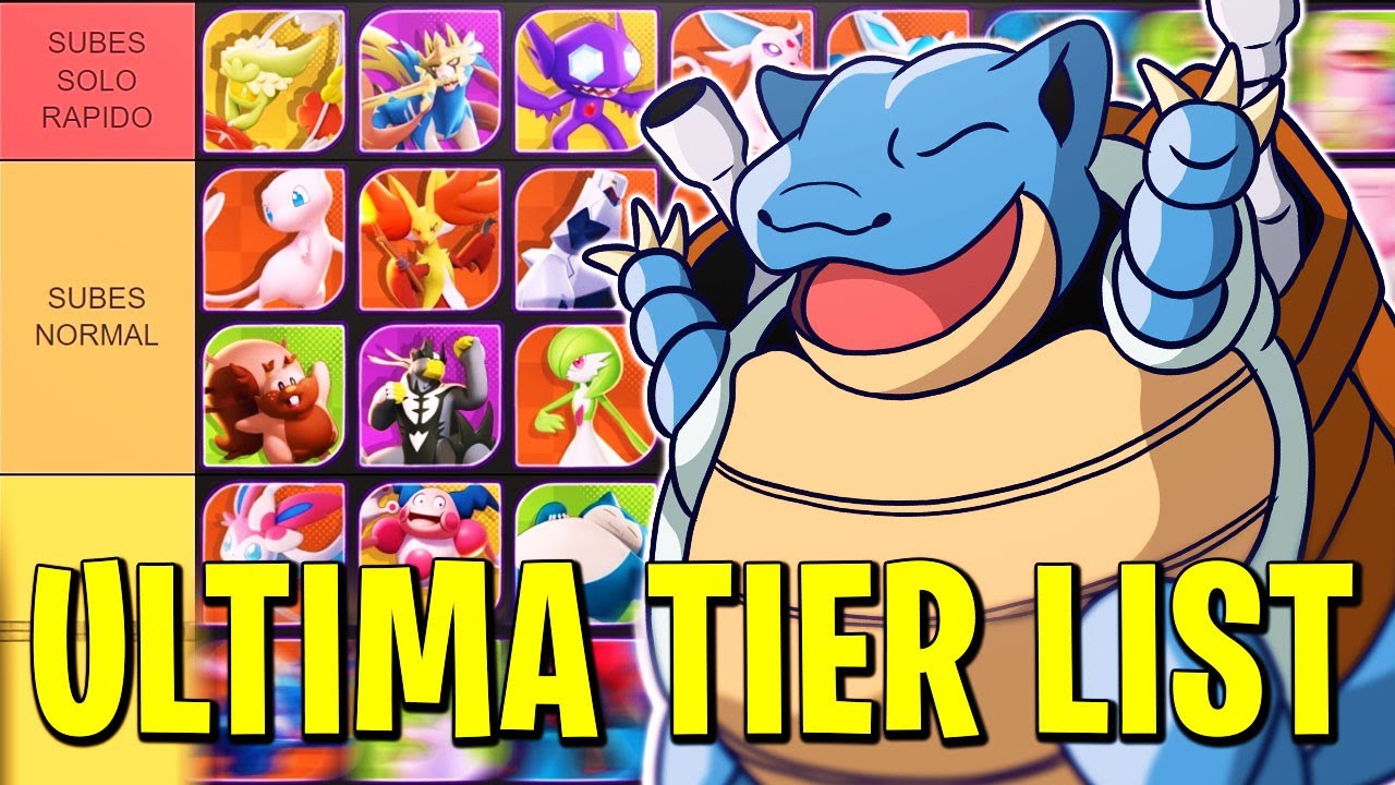 ULTIMO TIER LIST de MEJORES POKEMON RANKED SOLO MASTER en POKEMON UNITE ...