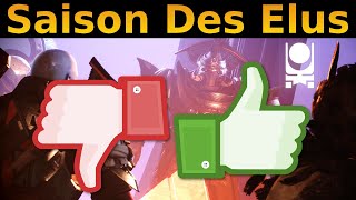 Destiny 2 : Avis Saison des Elus ! Les trucs Cool, Moyen et Bof !