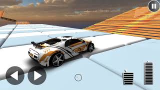 Lamborghini Aventador STUNT Car Race Gameplay - هجولة مطانيخ screenshot 3