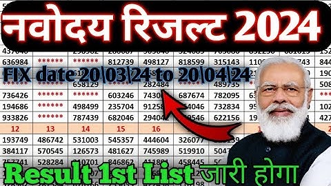 Jnv Result  2024 Class 6 // How to Check  Jnv Result  2024 // Navodaya  Result // EduNavodaya  Arpit