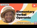 Elementary Verbal Operants. Sneak Peek – ATCC 2026 RBT® Training (3rd Ed.)