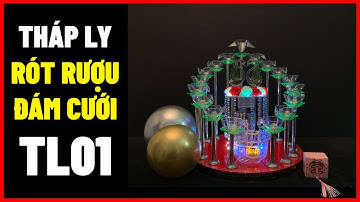 Tháp ly rót rượu đám cưới đẹp - Tháp rượu cưới TL01 | abshop