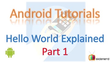 5 Hello World Android Example Part 1 |