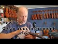 How to clean your instrument and Olaf French polishes a violin