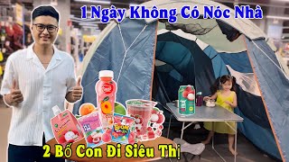 Nóc Nhà Đi Chơi - Bố Hùng Đưa Em Quỳnh Nhi Đi Siêu Thị Mua Đồ Trái Vải Và Trái Đào