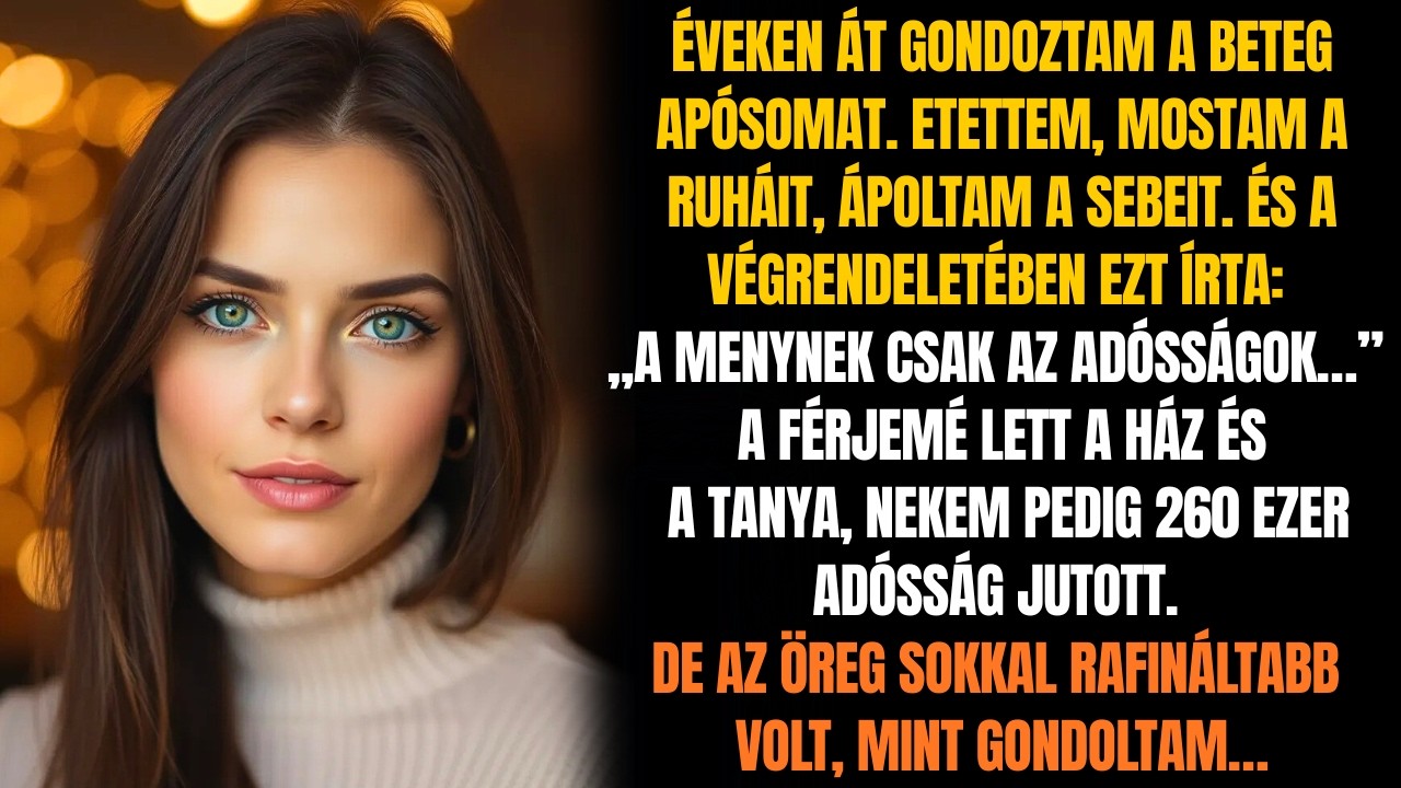 Ő MINDENT FELADOTT, HOGY GONDOZZA AZ APÓSÁT — ÉS ELÁRULTÁK A VÉGRENDELETBEN