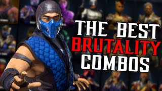 EVERY Characters BEST BRUTALITY COMBO in Mortal Kombat 11...