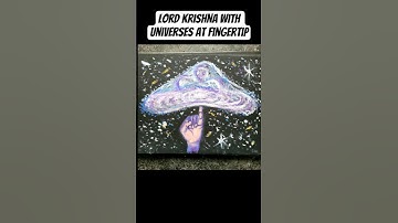 Krishna holding multiple #universe at fingertip #painting #divine #art #shortsfeed #shorts  #scifi