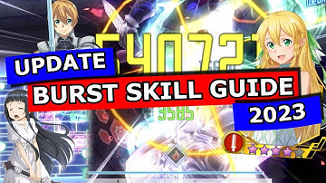 [SAOIF] Burst Skill Guide 2023 | Burst / Stock & Chain & Many More | SAOIF GUIDE