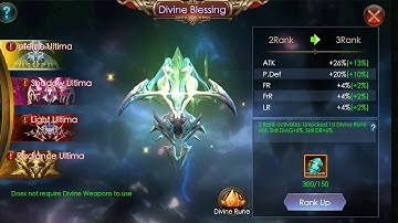 Upgrade Divine Blessing to R4 Legacy Of Discord (LOD)