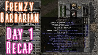 Honest Frenzy Barbarian Review | Day 1 OATH Build Guide | Project Diablo 2 Season 4