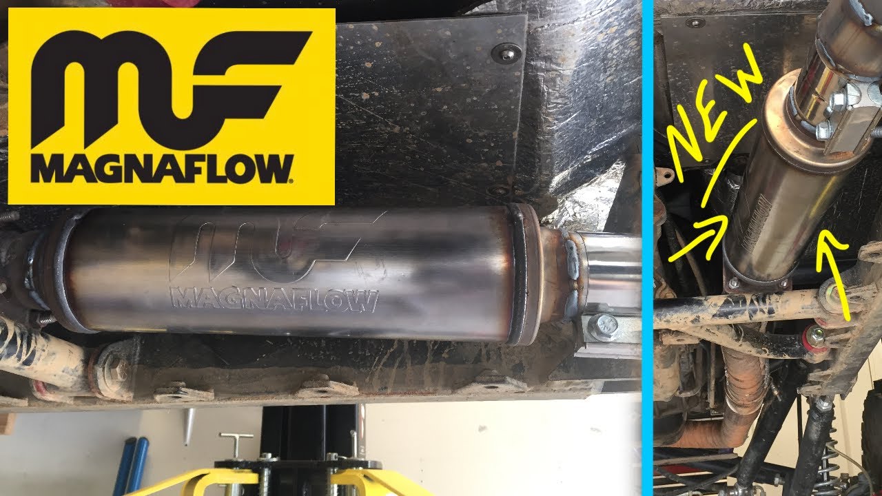 05 Jeep TJ 4.0L, Stock Vs. Flowmaster Super 44 Muffler - YouTube