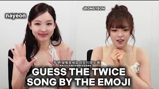 TWICE Nayeon and Jeongyeon take on a fun challenge: Guess the TWICE song by the emoji! 🎵