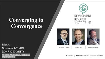 Converging to Convergence with Michael Kremer (Chicago) and Jack Willis (Columbia)