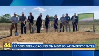Leaders break ground on new solar energy center