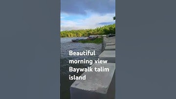 BAYWALK TALIM ISLAND VIEW/BEAUTIFUL MORNING WITH LAKE OF LAGUNA VIEW #lake #talimisland #shorts