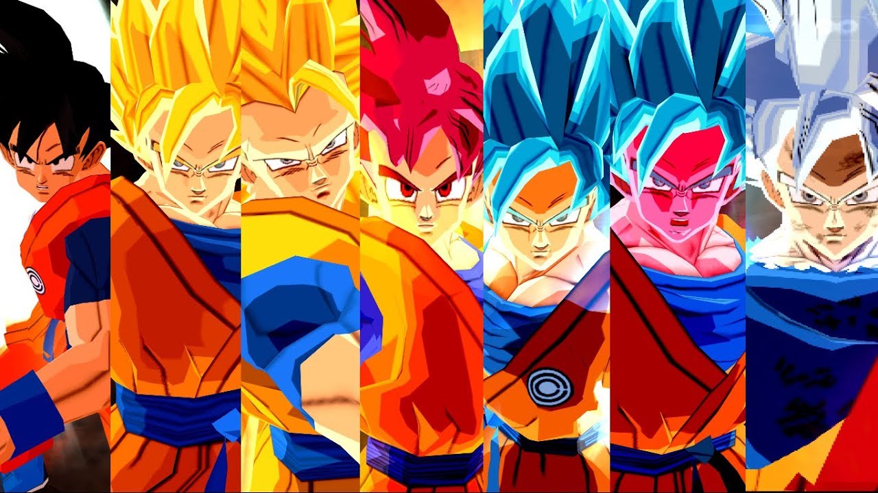 Goku Capsule Corp Pack All Transformation | Dragon Ball Z Budokai ...