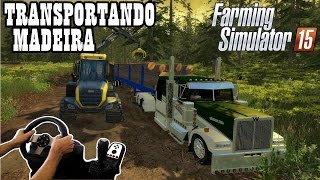 CARREGANDO MADEIRA E VENDENDO - CONJUNTO AMERICANO - FARMING SIMULATOR 15