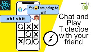 Online TicTecToe |Chat and play with Friend | #socketio#nodejs