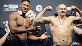 ANTHONY JOSHUA VS OLEKSANDR USYK - FULL FINAL FACE OFF AT WEIGH IN