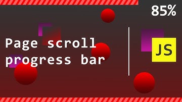 JS page scroll progress bar | прогресс бар прокрутки страницы
