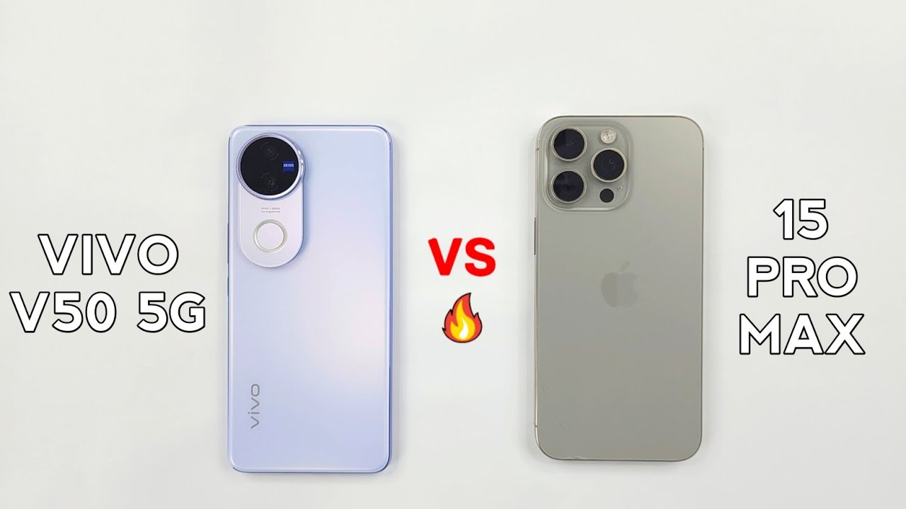 iPhone 15 Pro Max vs Vivo V50 5G Speed Test & Comparison