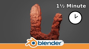 Making a Desert Rock in 1:30 Minute | Blender 3.0
