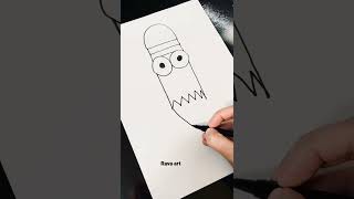 How to draw a pencil drawing for kids طريقة رسم قلم رصاص للأطفال #shorts #short #viral #subscribe