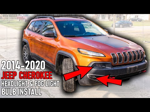 2014-2020 Jeep Cherokee priekšējo lukturu un miglas lukturu uzstādīšana