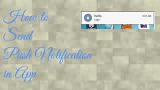 How to send Push Notification in App || Makeroid || Thunkable || AppyBuilder||